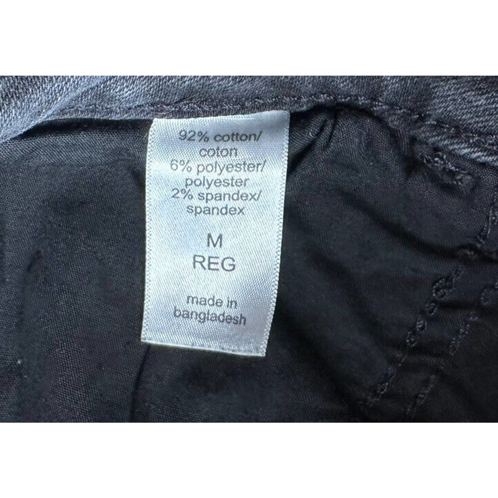 Maurices Black Distressed Denim High Rise Skinny Jeans Stretch Womens Size M - Picture 6 of 6